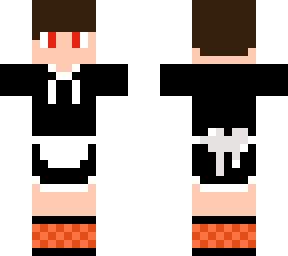 my skin in a maid dress