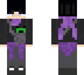 purpl (with black hair but a bit of purple) and mr.ribbits in a pouch revamp