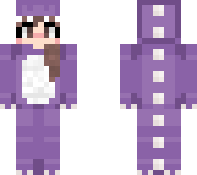 purple dino girl