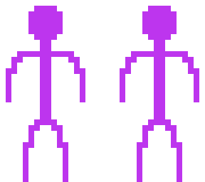 purple stickfigure