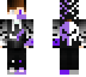purple white gamer boy