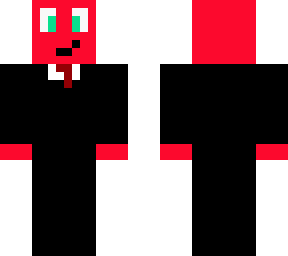 red guy in suit