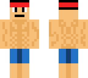 ripped beach swimmer