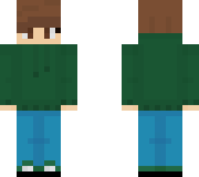 someone in green hoodie