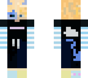 blond boy blue demon horns