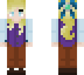 blue/purple girl