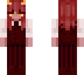 female demon in suit
