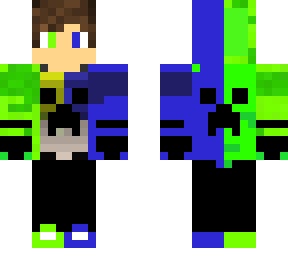 green and blue creeper