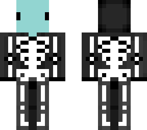 omeef in skeleton onsie