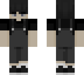 overalls boy black shirt