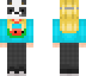 panda mask girl