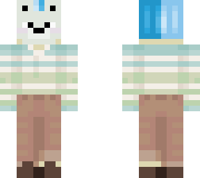 person with wolf mask