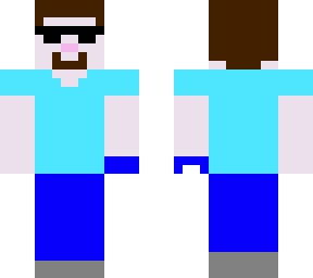 plastic steve with sunglasses and penguin plushie in left hand