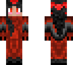 red, black skin