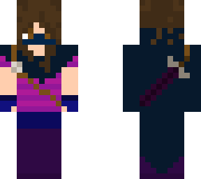 spy with netherite sword girl