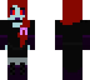 vampire girl with techno ribbon