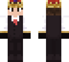 white suited boy with crown
