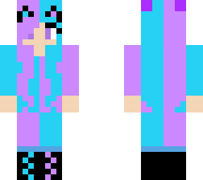 blue pink