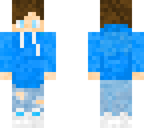 casual blue boy skin