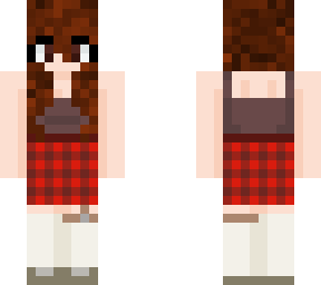 girl in plaid skirts