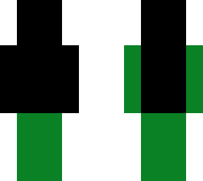 green and black