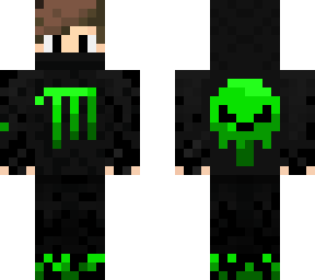 green skull hoodie boy