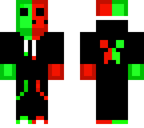 half red half lime slime