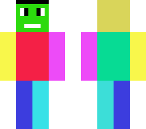 minecraft cool colour skin