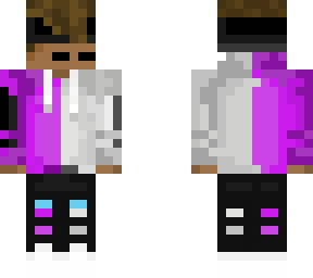 purple n white hoodie