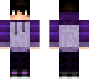 purple striped hoodie guy