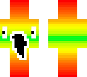 rainbow skin with big mouth