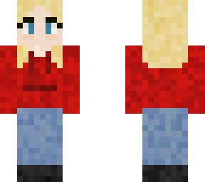 red hoodie girl