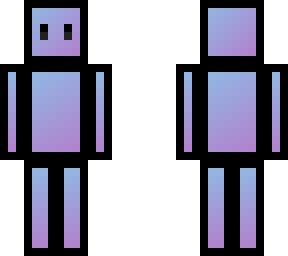 toony pixel person (sky pink version, slim jim edition)