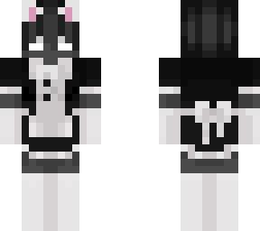 void person in maid dress