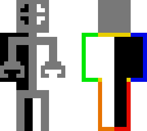 black and white man
