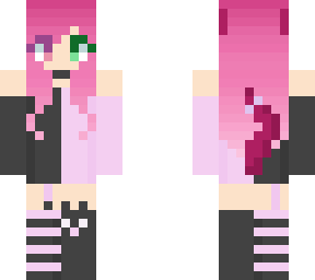 black/pink
