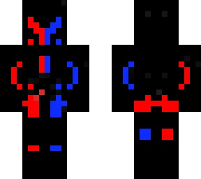 blue and red armor