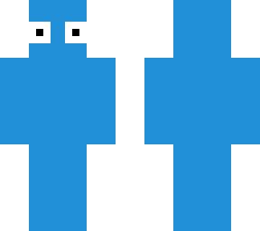 blue skin with eyes