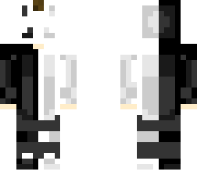 bunny mask (white and black)