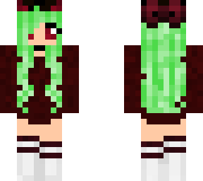 green hair girl