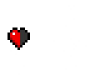 half heart creature minecraft :)