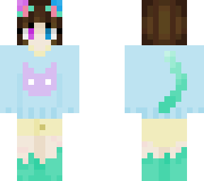 main skin, fluffy sweater