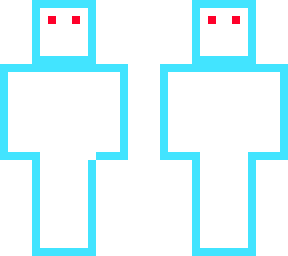 nean blue ghost and red eyes