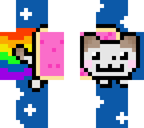 nyan cat but its milo ( my cat)