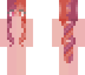 ornge/red split hair base