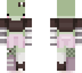 pastel pink goth frog :3