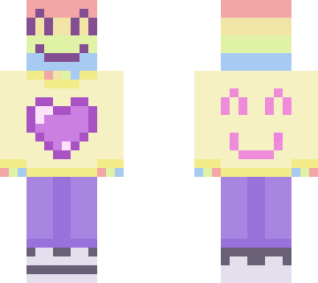 purple heart girl skin