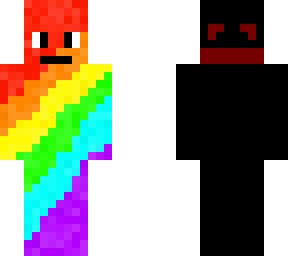 rainbow man in front, in the back..........
