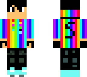 rainbow with black