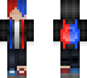red and blue person